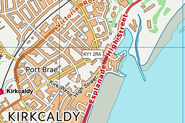 KY1 2RA map - OS VectorMap District (Ordnance Survey)