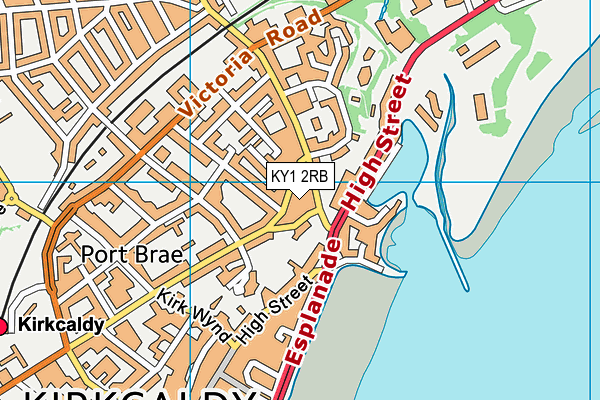 KY1 2RB map - OS VectorMap District (Ordnance Survey)