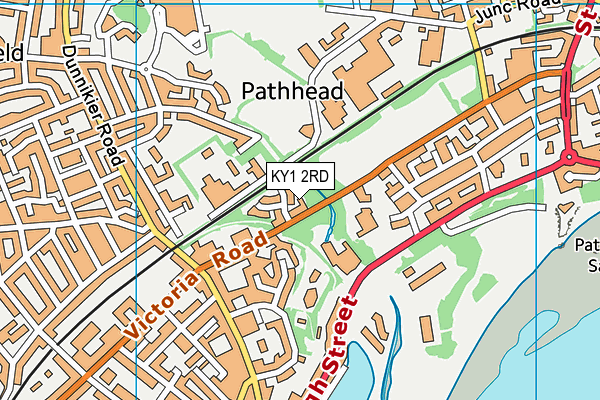 KY1 2RD map - OS VectorMap District (Ordnance Survey)