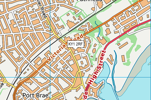 KY1 2RF map - OS VectorMap District (Ordnance Survey)