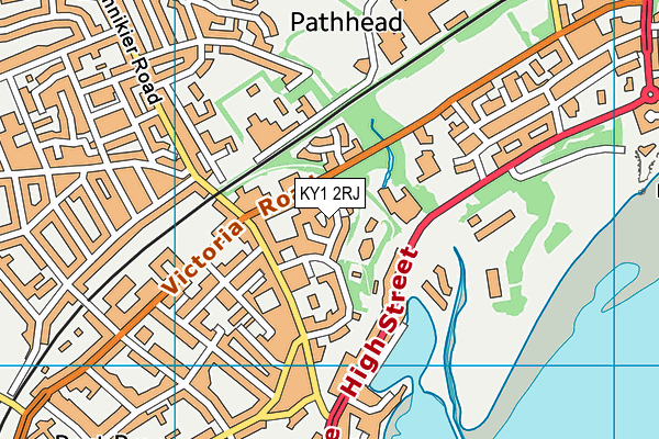 KY1 2RJ map - OS VectorMap District (Ordnance Survey)