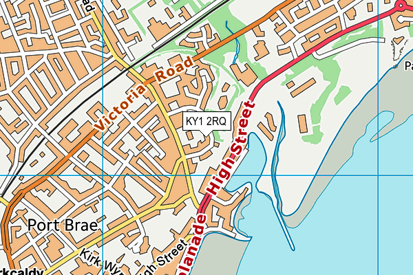 KY1 2RQ map - OS VectorMap District (Ordnance Survey)