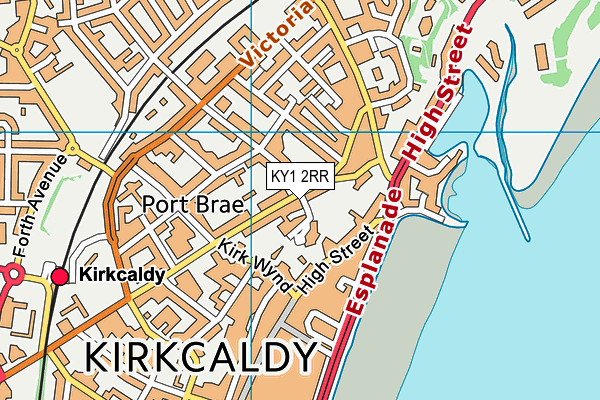 KY1 2RR map - OS VectorMap District (Ordnance Survey)