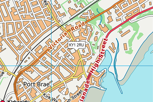 KY1 2RU map - OS VectorMap District (Ordnance Survey)