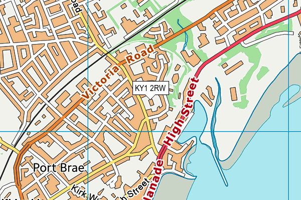 KY1 2RW map - OS VectorMap District (Ordnance Survey)