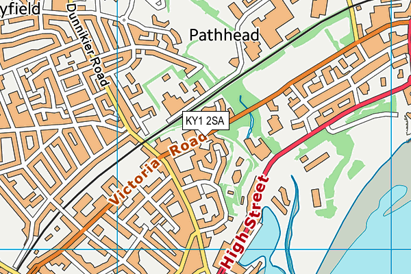 KY1 2SA map - OS VectorMap District (Ordnance Survey)