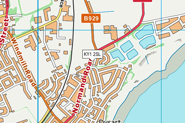 KY1 2SL map - OS VectorMap District (Ordnance Survey)