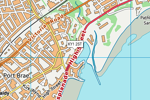 KY1 2ST map - OS VectorMap District (Ordnance Survey)