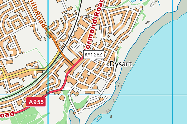 KY1 2SZ map - OS VectorMap District (Ordnance Survey)