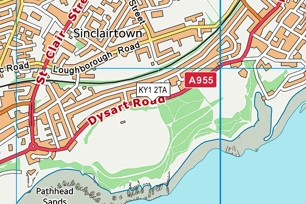 KY1 2TA map - OS VectorMap District (Ordnance Survey)