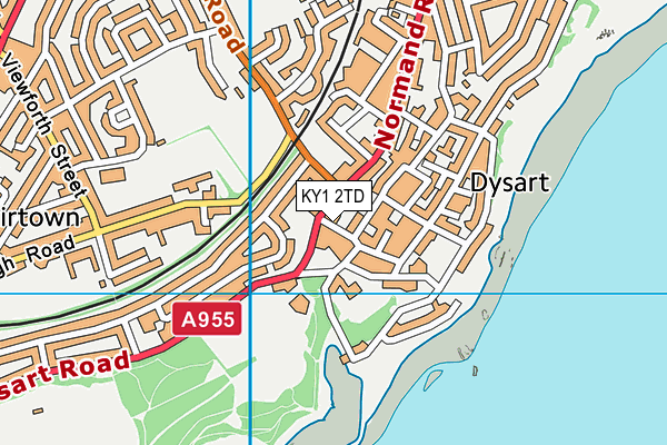 KY1 2TD map - OS VectorMap District (Ordnance Survey)