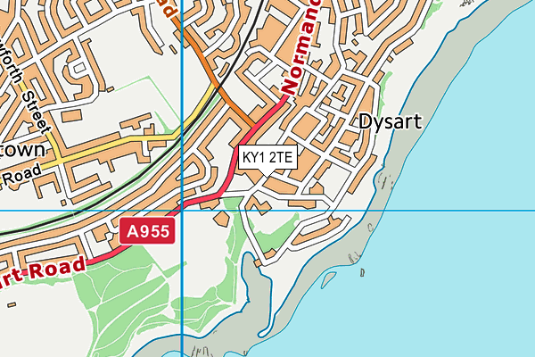 KY1 2TE map - OS VectorMap District (Ordnance Survey)