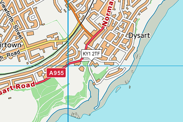 KY1 2TF map - OS VectorMap District (Ordnance Survey)