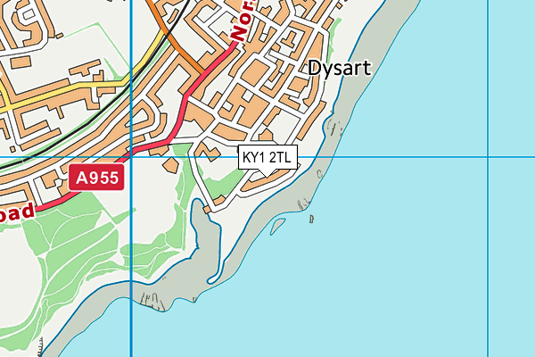 KY1 2TL map - OS VectorMap District (Ordnance Survey)