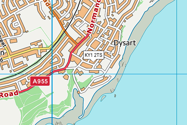 KY1 2TS map - OS VectorMap District (Ordnance Survey)