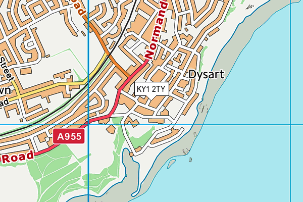 KY1 2TY map - OS VectorMap District (Ordnance Survey)