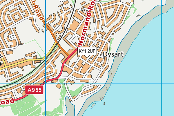 KY1 2UF map - OS VectorMap District (Ordnance Survey)