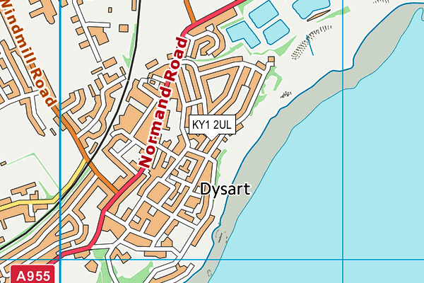 KY1 2UL map - OS VectorMap District (Ordnance Survey)