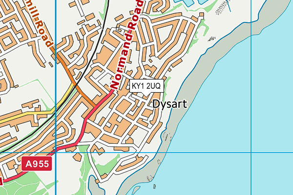 KY1 2UQ map - OS VectorMap District (Ordnance Survey)