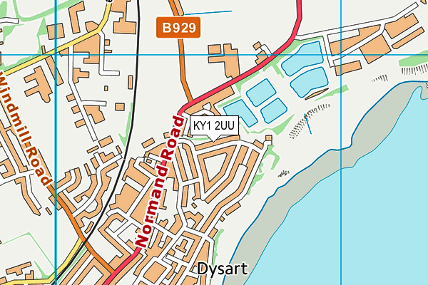 KY1 2UU map - OS VectorMap District (Ordnance Survey)