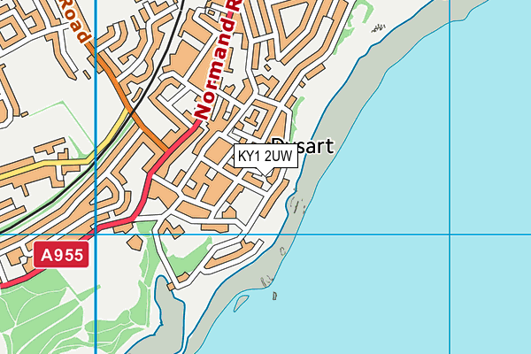 KY1 2UW map - OS VectorMap District (Ordnance Survey)