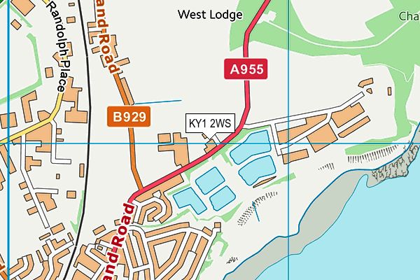 KY1 2WS map - OS VectorMap District (Ordnance Survey)