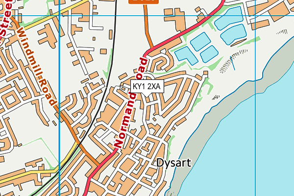 KY1 2XA map - OS VectorMap District (Ordnance Survey)