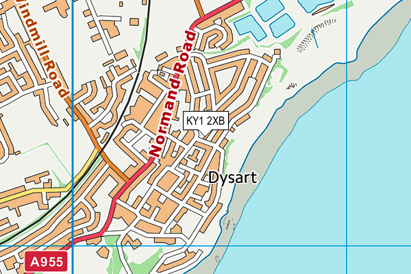 KY1 2XB map - OS VectorMap District (Ordnance Survey)