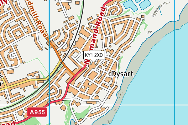 KY1 2XD map - OS VectorMap District (Ordnance Survey)