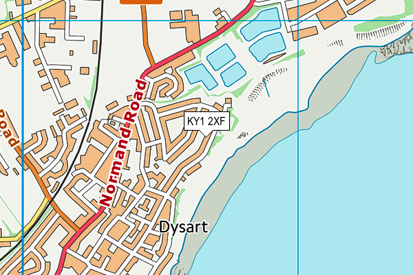 KY1 2XF map - OS VectorMap District (Ordnance Survey)