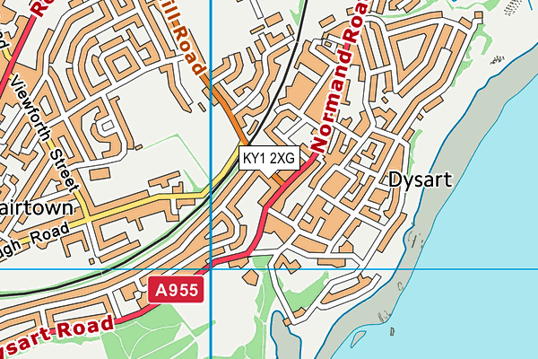 KY1 2XG map - OS VectorMap District (Ordnance Survey)