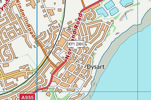 KY1 2XH map - OS VectorMap District (Ordnance Survey)