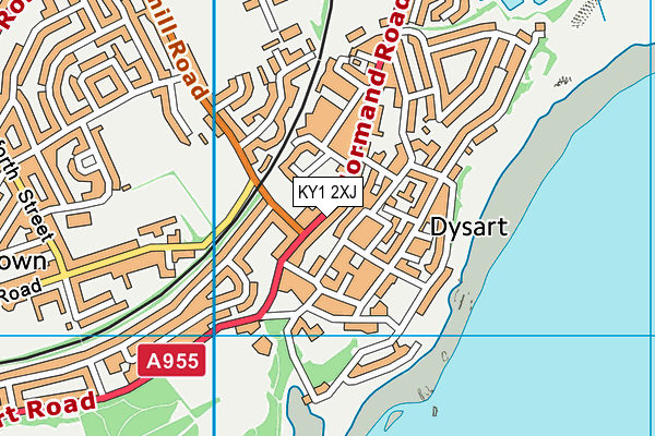 KY1 2XJ map - OS VectorMap District (Ordnance Survey)