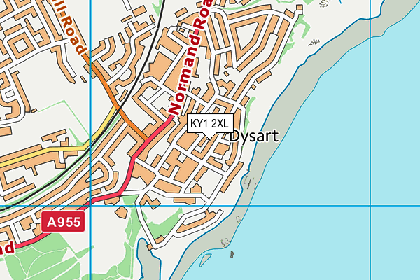 KY1 2XL map - OS VectorMap District (Ordnance Survey)