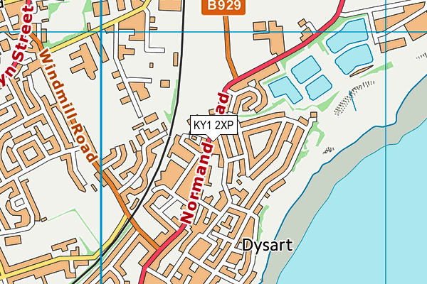 KY1 2XP map - OS VectorMap District (Ordnance Survey)