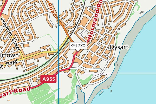 KY1 2XQ map - OS VectorMap District (Ordnance Survey)