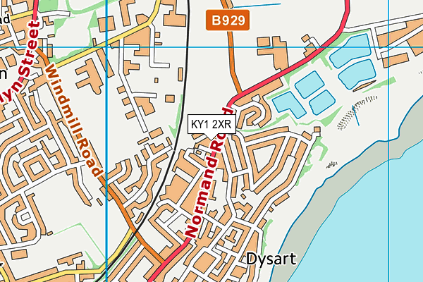 KY1 2XR map - OS VectorMap District (Ordnance Survey)