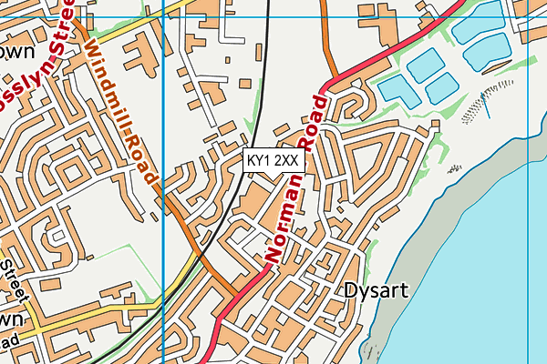 KY1 2XX map - OS VectorMap District (Ordnance Survey)