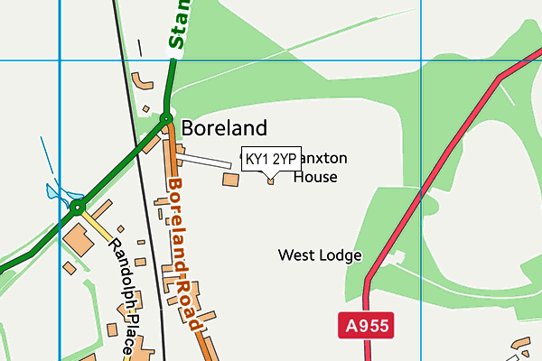 KY1 2YP map - OS VectorMap District (Ordnance Survey)