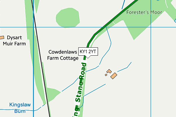 KY1 2YT map - OS VectorMap District (Ordnance Survey)