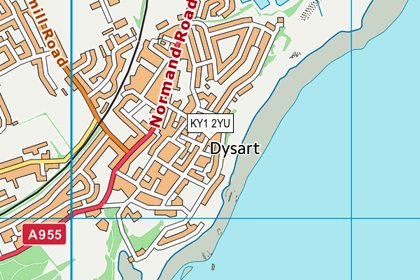 KY1 2YU map - OS VectorMap District (Ordnance Survey)