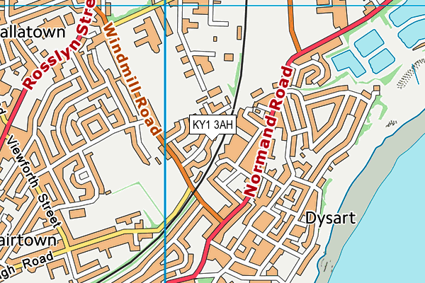 KY1 3AH map - OS VectorMap District (Ordnance Survey)