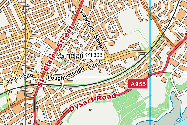 KY1 3DB map - OS VectorMap District (Ordnance Survey)