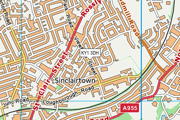 KY1 3DH map - OS VectorMap District (Ordnance Survey)