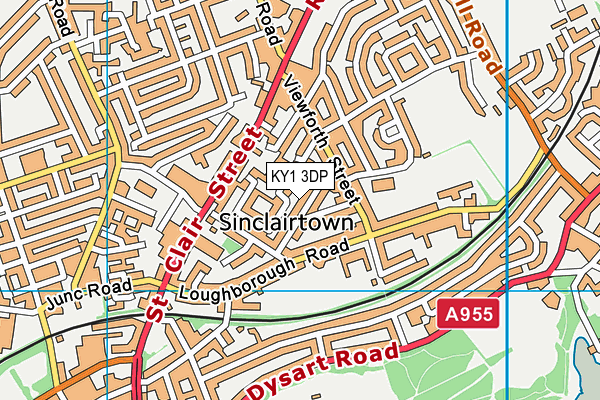 KY1 3DP map - OS VectorMap District (Ordnance Survey)