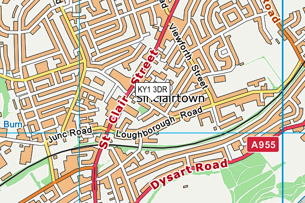 KY1 3DR map - OS VectorMap District (Ordnance Survey)