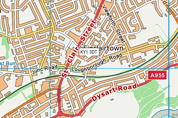 KY1 3DT map - OS VectorMap District (Ordnance Survey)