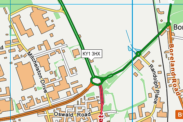 KY1 3HX map - OS VectorMap District (Ordnance Survey)
