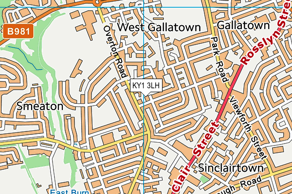 KY1 3LH map - OS VectorMap District (Ordnance Survey)