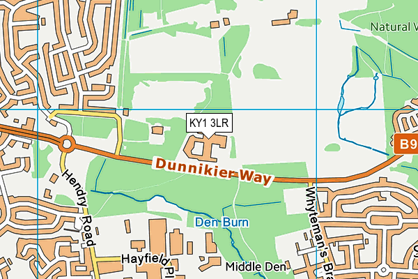 KY1 3LR map - OS VectorMap District (Ordnance Survey)